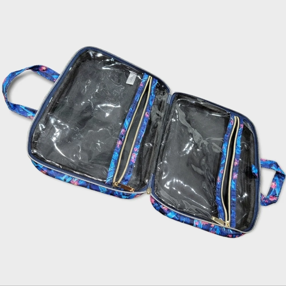 Taylor Brooke Tropical Blue Makeup Bag